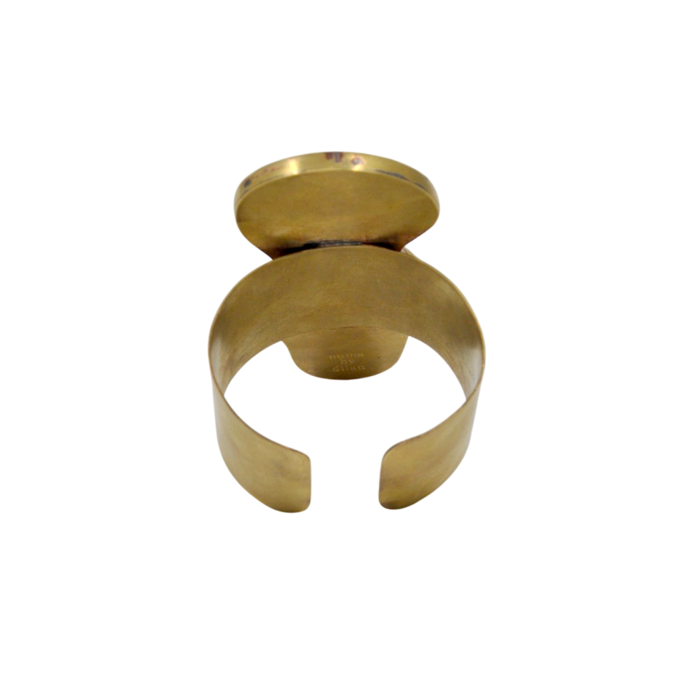El Yapımı Akik Taşlı ve Efektli Seramikli Bileklik